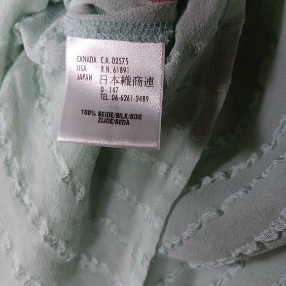 Escada Silk Sheer Women's Sleeveless Top - Light Green 36 - Picture 10 of 10